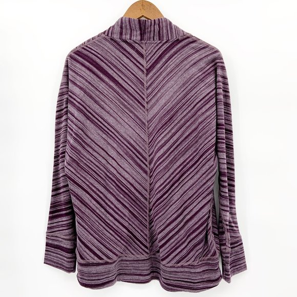 Prana Paradiso Cocoon Terry Cardigan Stripe Sz XL - Picture 7 of 7
